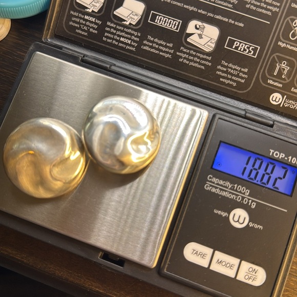 Vintage Taxco Sterling Silver Clip-On Earrings 925 TV-30 - Picture 5 of 5